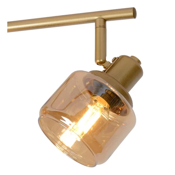 Lucide BJORN - Deckenstrahler - 4xE14 - Mattes Gold / Messing - Detail 1